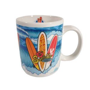 Hawaiian Surfboard Surfs Up Coffee Mug Cup Islander Group Collectable Ceramic